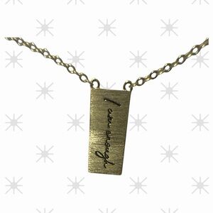 I am enough necklace